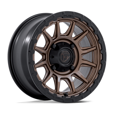 Fuel - PISTON - Bronze - Matte Bronze with Matte Black Lip - 15" x 7", 10 Offset, 5x114.3 (Bolt pattern), 72.56mm HUB