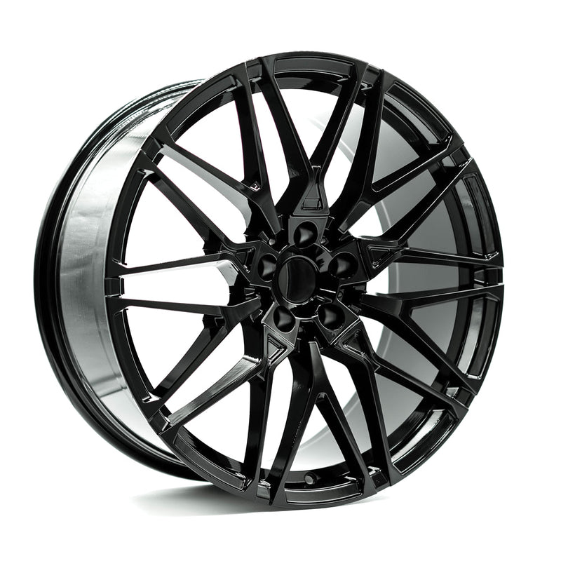 OE+ - BMX7 - Black - Gloss Black - 20" x 9", 30 Offset, 5x112 (Bolt pattern), 66.6mm HUB