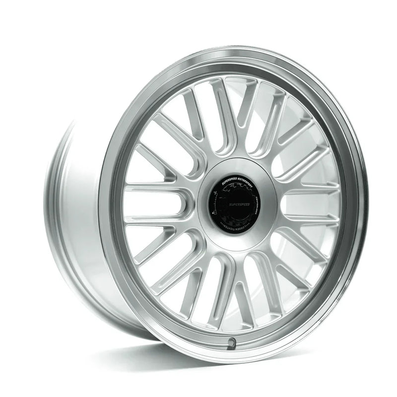 Superspeed - RF01 NEO - Silver - Machined Lip Silver - 19" x 8.5", 35 Offset, 5x112 (Bolt pattern), 66.6mm HUB