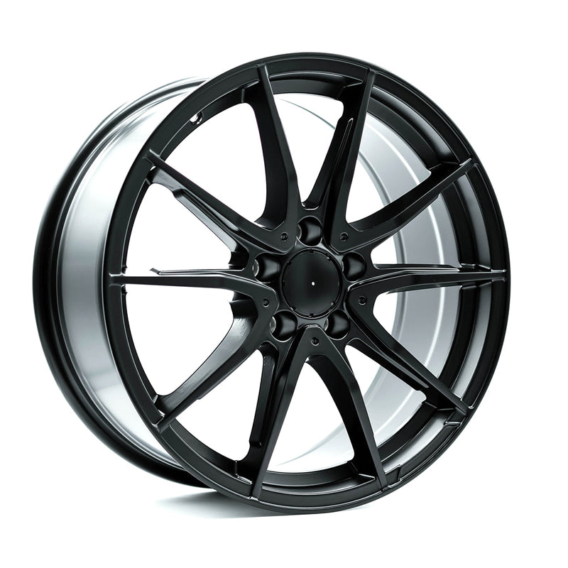 OE+ - MB1 - Black - Matte Black - 19" x 8", 25 Offset, 5x112 (Bolt pattern), 66.6mm HUB