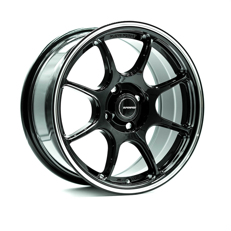 Superspeed - RF03RR - Black - Black Machining - 15" x 7", 36 Offset, 4x100 (Bolt pattern), 73.1mm HUB