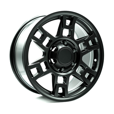 OE+ - TT01 - Black - Matte Black - 16" x 8", 0 Offset, 6x139.7 (Bolt pattern), 106.1mm HUB
