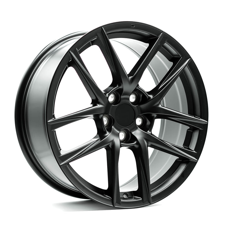 OE+ - LX04 - Black - Matte Black - 18" x 8", 35 Offset, 5x114.3 (Bolt pattern), 60.1mm HUB