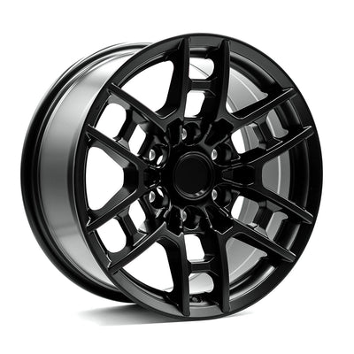 OE+ - TT05 - Black - Matte Black - 17" x 8", 15 Offset, 6x139.7 (Bolt pattern), 106.1mm HUB