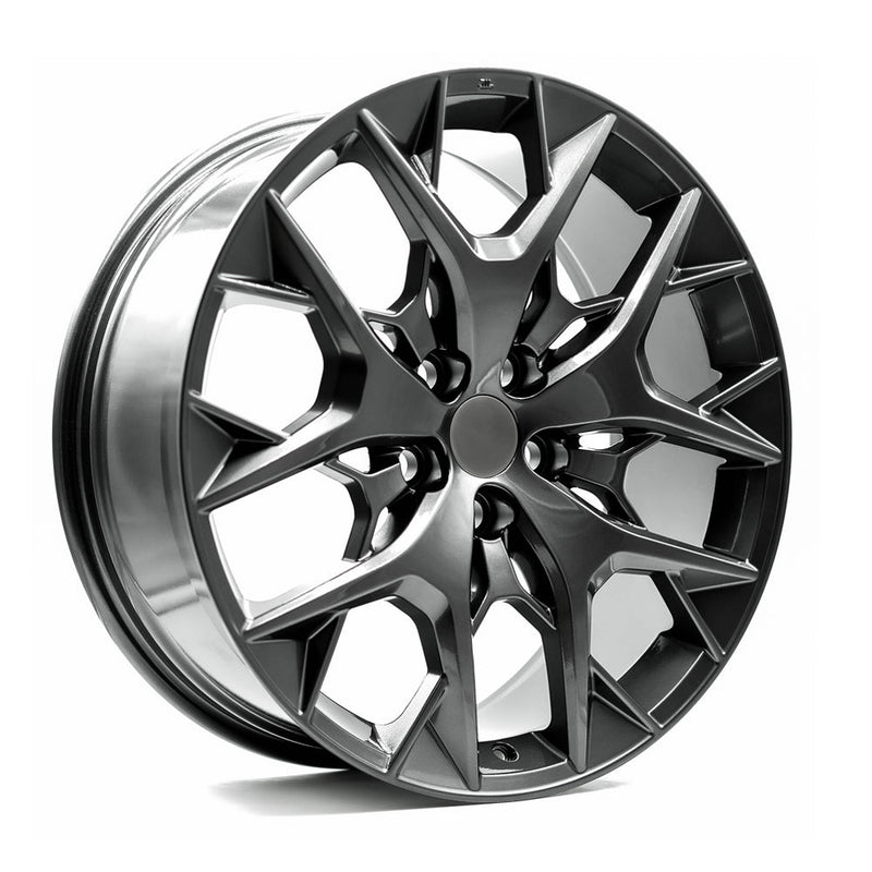 OE+ - LX06 - Gunmetal - Gloss Gunmetal - 22" x 8.5", 35 Offset, 5x120 (Bolt pattern), 60.10mm HUB