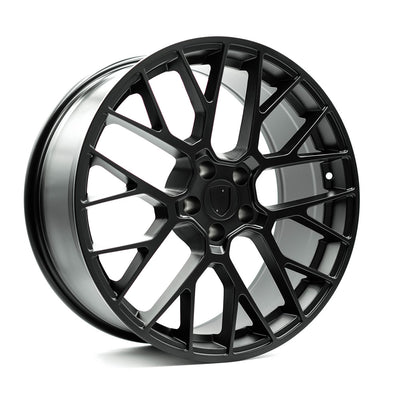 OE+ - P02 - Black - Matte Black - 20" x 9", 48 Offset, 5x130 (Bolt pattern), 71.6mm HUB