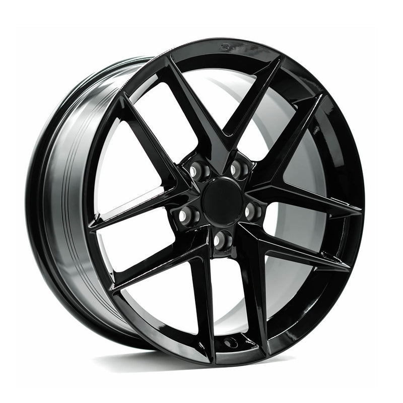 OE+ - HT04 - Black - Gloss Black - 18" x 8", 42 Offset, 5x120 (Bolt pattern), 64.10mm HUB
