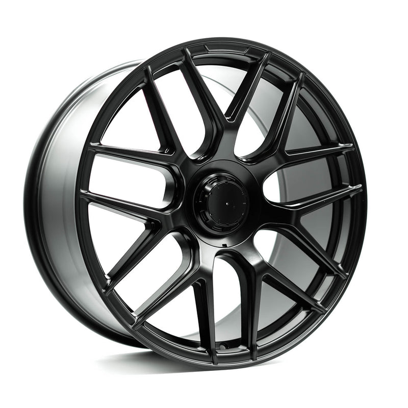 OE+ - MBS - Black - Matte Black - 21" x 9.5", 45 Offset, 5x112 (Bolt pattern), 66.6mm HUB