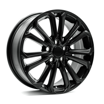 OE+ - TC01 - Black - Matte Black - 16" x 6.5", 40 Offset, 5x100 (Bolt pattern), 54.1mm HUB