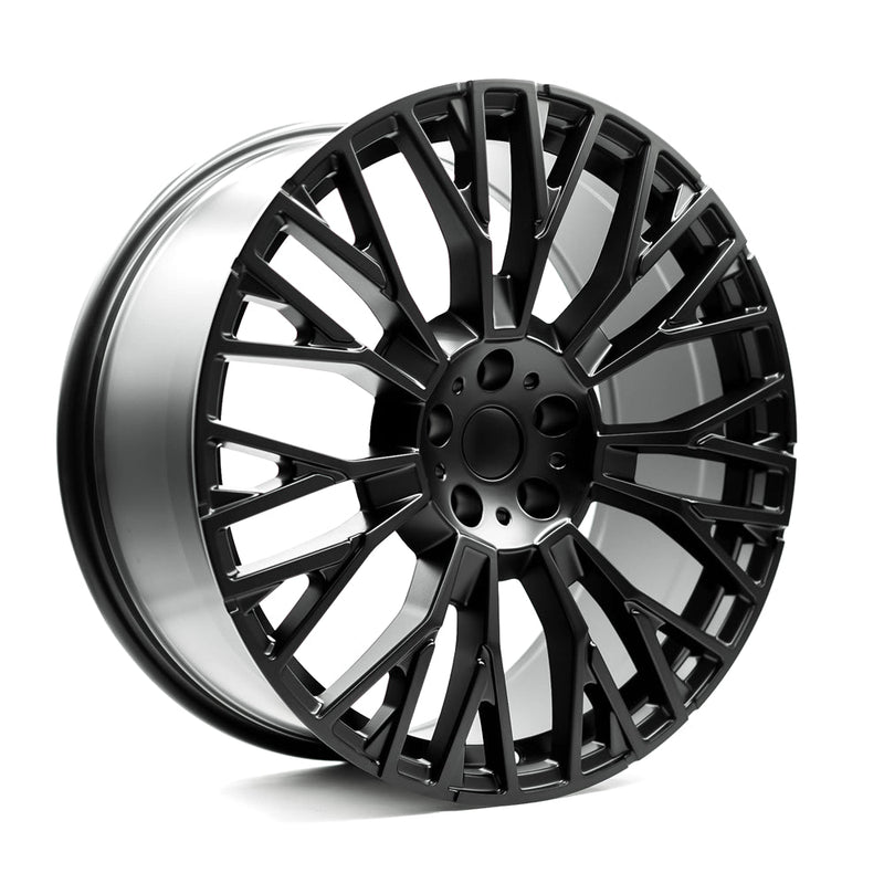 OE+ - BMX8 - Black - Matte Black - 20" x 10.5", 35 Offset, 5x112 (Bolt pattern), 66.60mm HUB