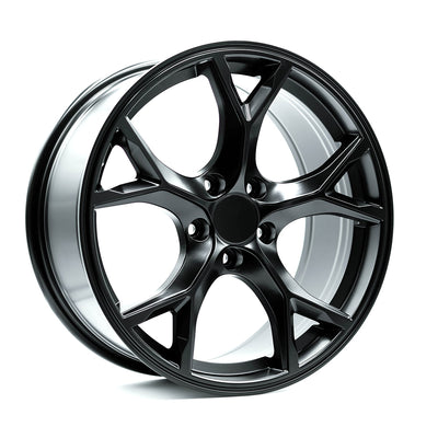 OE+ - HT01 - Black - Matte Black - 18" x 8", 40 Offset, 5x120 (Bolt pattern), 64.1mm HUB