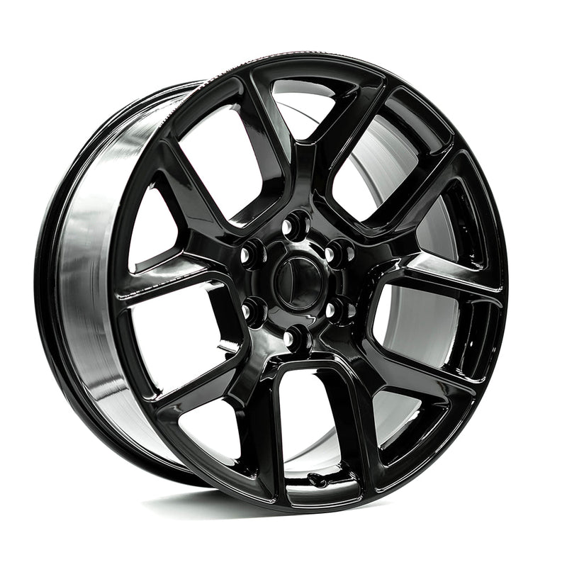 OE+ - TR01 - Black - Gloss Black - 20" x 9", 18 Offset, 5x139.7 (Bolt pattern), 77.8mm HUB