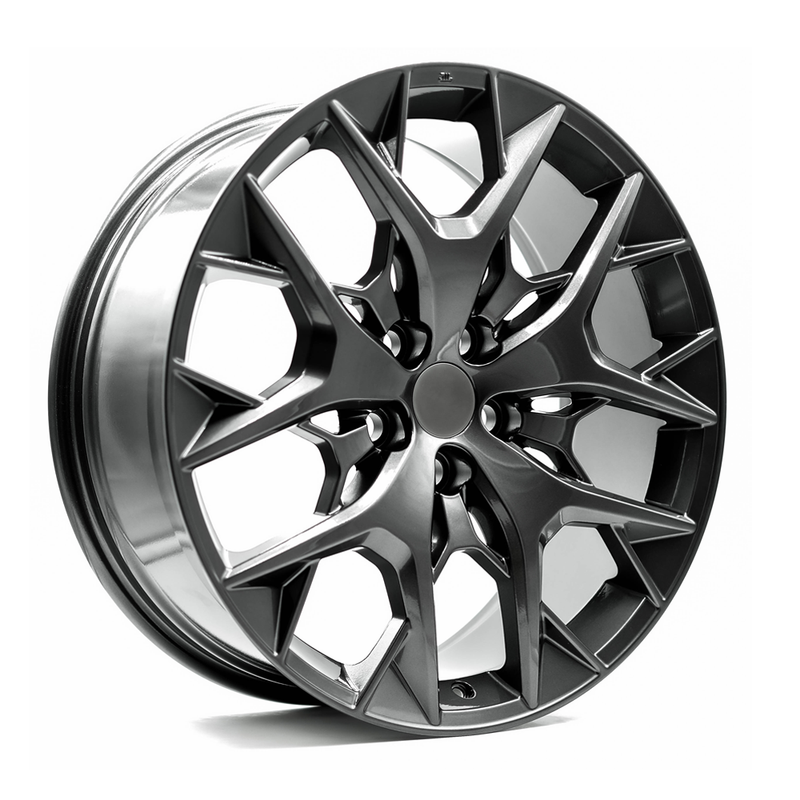 OE+ - LX06 - Gunmetal - Gloss Gunmetal - 18" x 8", 35 Offset, 5x120 (Bolt pattern), 60.10mm HUB