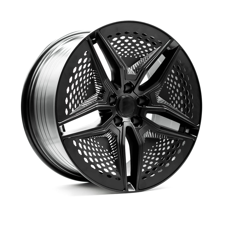 OE+ - EV01 - Black - Matte Black - 19" x 9.5", 35 Offset, 5x114.3 (Bolt pattern), 64.10mm HUB