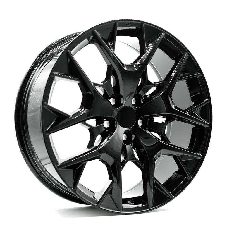 OE+ - LX06 - Black - Gloss Black - 20" x 8", 35 Offset, 5x114.3 (Bolt pattern), 60.10mm HUB