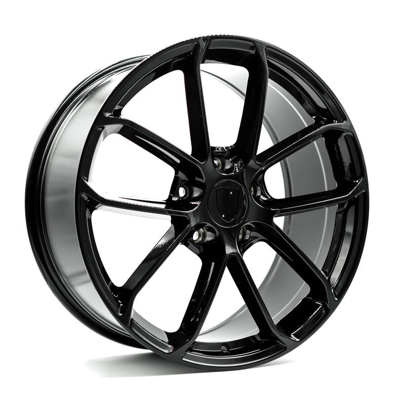 OE+ - P04 - Black - Gloss Black - 20" x 11", 55 Offset, 5x130 (Bolt pattern), 71.6mm HUB