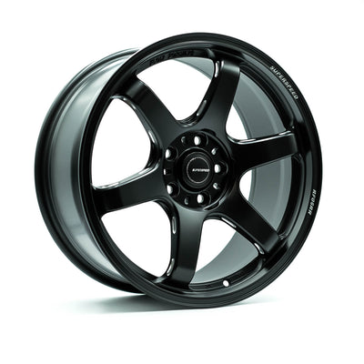 Superspeed - RF06RR - Black - Matte Black - 18" x 9.5", 42 Offset, 5x100 (Bolt pattern), 73.1mm HUB