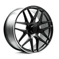 OE+ - MBG1 - Black - Matte Black Machined Lip - 22" x 10", 35 Offset, 5x130 (Bolt pattern), 84.10mm HUB