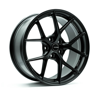 Superspeed - RF05RR - Black - Matte Black - 18" x 9.5", 25 Offset, 5x112 (Bolt pattern), 66.6mm HUB