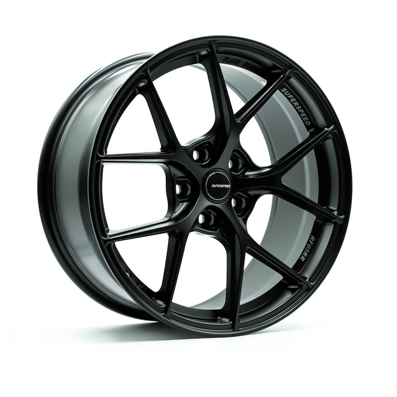 Superspeed - RF05RR - Black - Matte Black - 18" x 9.5", 25 Offset, 5x112 (Bolt pattern), 66.6mm HUB