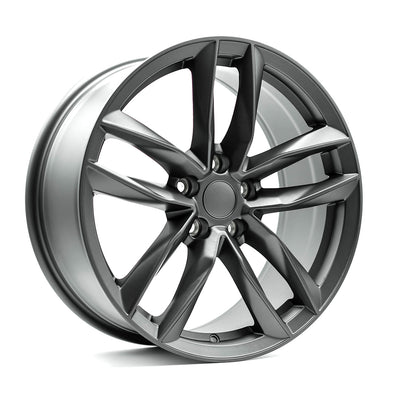 OE+ - AU03 - Gunmetal - Matte Gunmetal - 18" x 8", 35 Offset, 5x112 (Bolt pattern), 66.6mm HUB