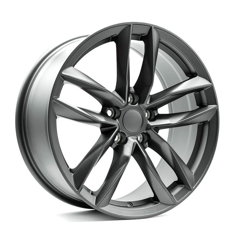 OE+ - AU03 - Gunmetal - Matte Gunmetal - 18" x 8", 35 Offset, 5x112 (Bolt pattern), 66.6mm HUB