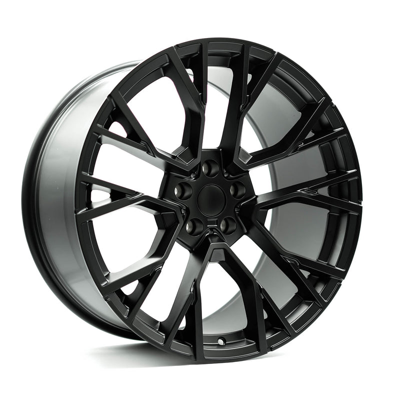 OE+ - BMX6 - Black - Matte Black - 20" x 9", 30 Offset, 5x112 (Bolt pattern), 66.6mm HUB