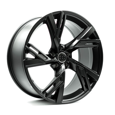 OE+ - AU06 - Black - Matte Black - 21" x 9.5", 25 Offset, 5x112 (Bolt pattern), 66.6mm HUB