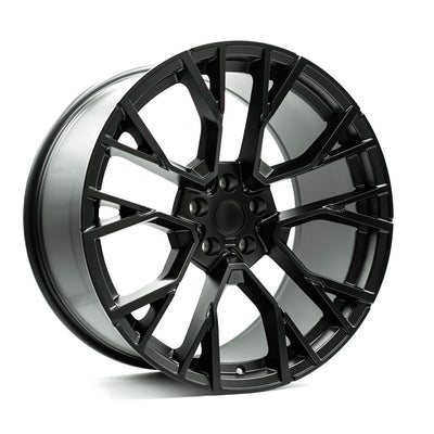 OE+ - BMX6 - Black - Matte Black - 20" x 10.5", 30 Offset, 5x112 (Bolt pattern), 66.6mm HUB
