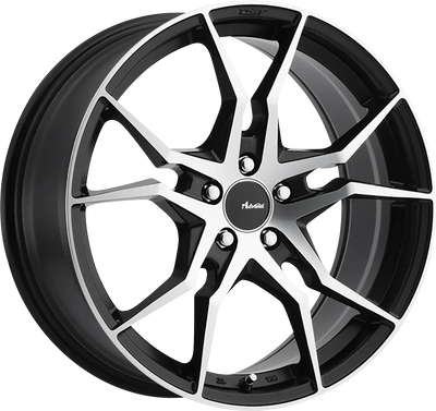 Advanti - Hydra - Black - Matte Black W/ Machined Face - 20" x 10", 35 Offset, 5x114.3 (Bolt pattern), 73.1mm HUB