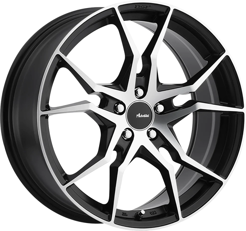 Advanti - Hydra - Black - Matte Black W/ Machined Face - 20" x 10", 35 Offset, 5x114.3 (Bolt pattern), 73.1mm HUB