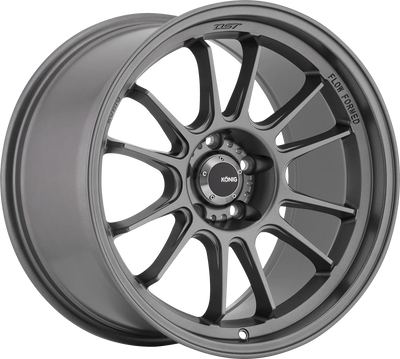 Konig - Hypergram - Grey - Matte Grey - 18" x 11", 40 Offset, 5x112 (Bolt pattern), 66.6mm HUB