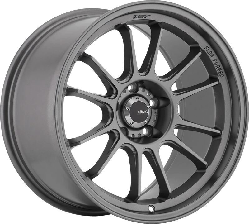Konig - Hypergram - Grey - Matte Grey - 18" x 11", 40 Offset, 5x112 (Bolt pattern), 66.6mm HUB