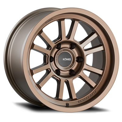 Konig - HT1 - Bronze - Satin Bronze - 17" x 8.5", -6 Offset, 6x139.7 (Bolt pattern), 106.1mm HUB