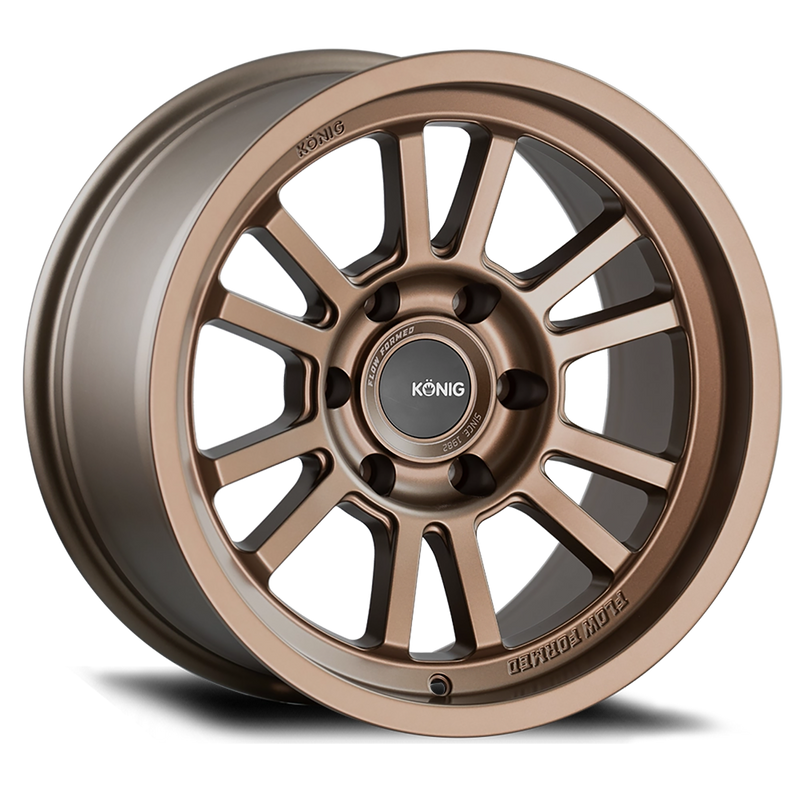 Konig - HT1 - Bronze - Satin Bronze - 17" x 8.5", -6 Offset, 6x139.7 (Bolt pattern), 106.1mm HUB