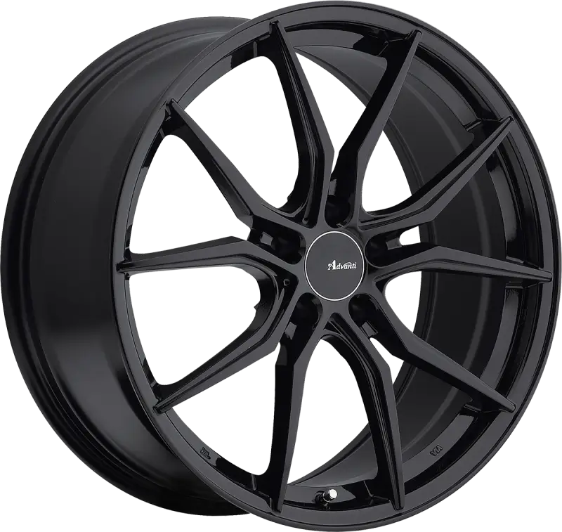 Advanti - Hybris - Black - Gloss Black - 19" x 9.5", 42 Offset, 5x115 (Bolt pattern), 73.1mm HUB