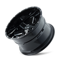 Ion Alloy - 141 - Black - Gloss Black Milled - 17" x 9", -12 Offset, 8x170 (Bolt pattern), 125.20mm HUB