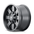 Ion Alloy - 141 - Black - Satin Black - 17" x 9", 18 Offset, 8x165.1 (Bolt pattern), 130.80mm HUB