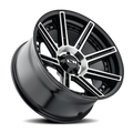 Ion Alloy - 149 - Black - Gloss Black Machined - 20" x 9", -12 Offset, 5x127 (Bolt pattern), 78.10mm HUB