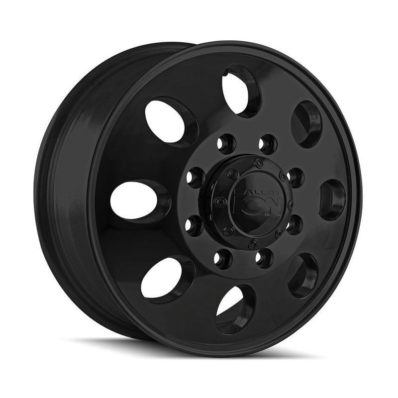 Ion Alloy - 167 - Black - Matte Black - 16" x 6", 102 Offset, 8x170 (Bolt pattern), 130.18mm HUB