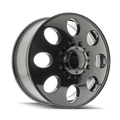 Ion Alloy - 167 - Black - Gloss Black - 20" x 8.25", 115 Offset, 8x210 (Bolt pattern), 154.20mm HUB