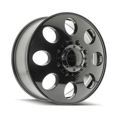 Ion Alloy - 167 - Black - Gloss Black - 20" x 8.25", 115 Offset, 8x210 (Bolt pattern), 154.20mm HUB