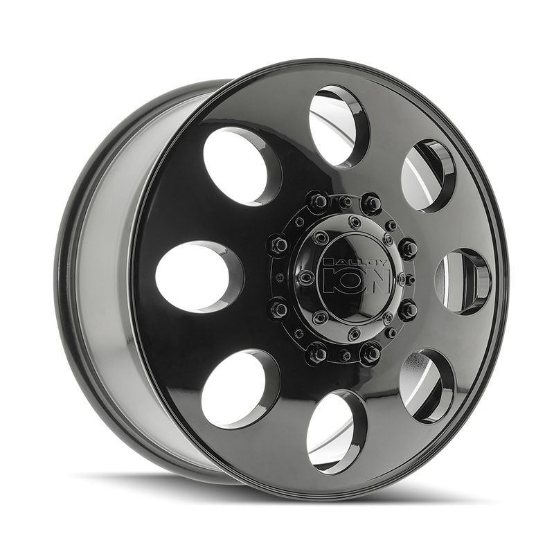 Ion Alloy - 167 - Black - Gloss Black - 20" x 8.25", 115 Offset, 8x210 (Bolt pattern), 154.20mm HUB
