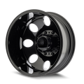 Ion Alloy - 167 - Black - Gloss Black - 20" x 8.25", 192 Offset, 8x210 (Bolt pattern), 154.20mm HUB
