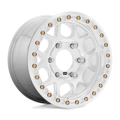 KMC Wheels - KM444 MESA FORGED BEADLOCK - Chrome - Raw Machined - 17" x 9", 0 Offset, 6x135 (Bolt pattern), 87.10mm HUB