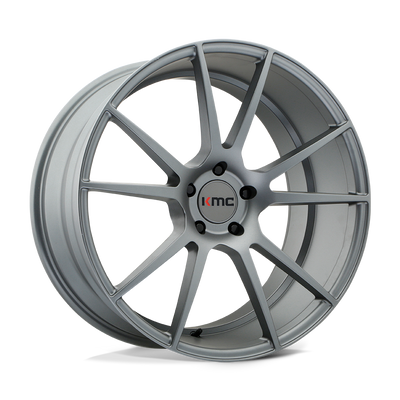 KMC Wheels - KM709 FLUX - Gunmetal - Charcoal - 20" x 8.5", 25 Offset, 5x112 (Bolt pattern), 66.56mm HUB