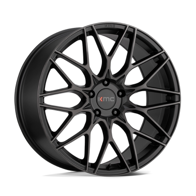 KMC Wheels - KM713 ALKALINE - Black - Phantom Black - 20" x 8.5", 25 Offset, 5x115 (Bolt pattern), 72.56mm HUB