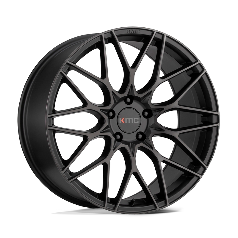 KMC Wheels - KM713 ALKALINE - Black - Phantom Black - 20" x 8.5", 25 Offset, 5x115 (Bolt pattern), 72.56mm HUB