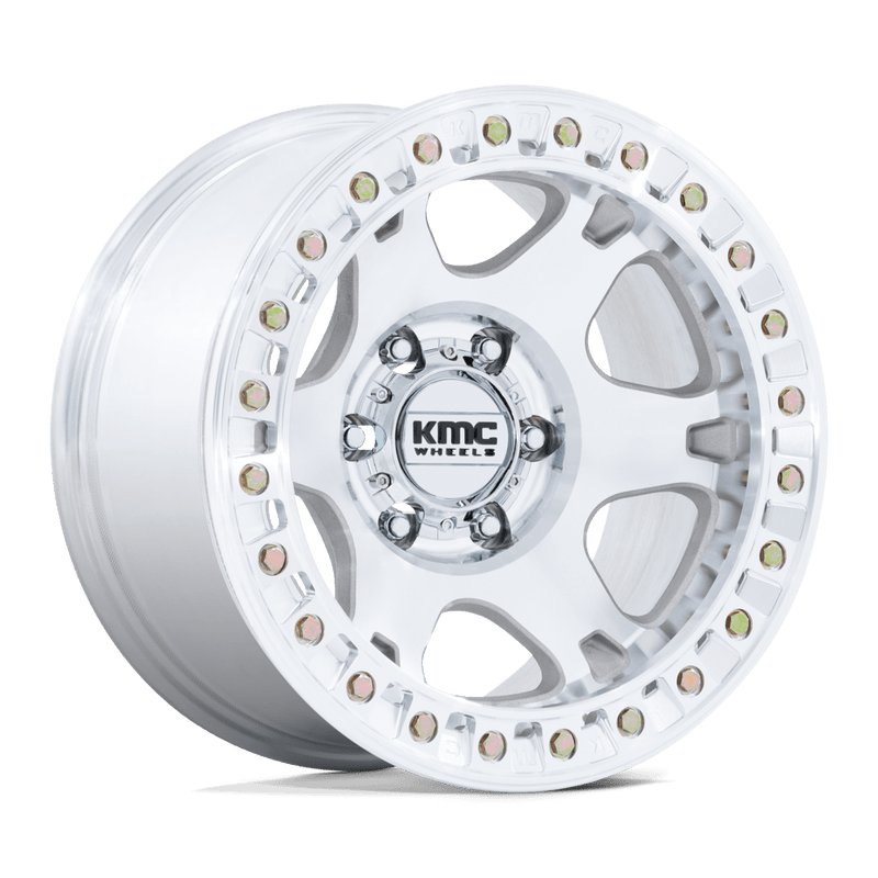 KMC Wheels - KM238 VI BEADLOCK - Chrome - Machined - 17" x 9", -38 Offset, 5x127 (Bolt pattern), 71.50mm HUB