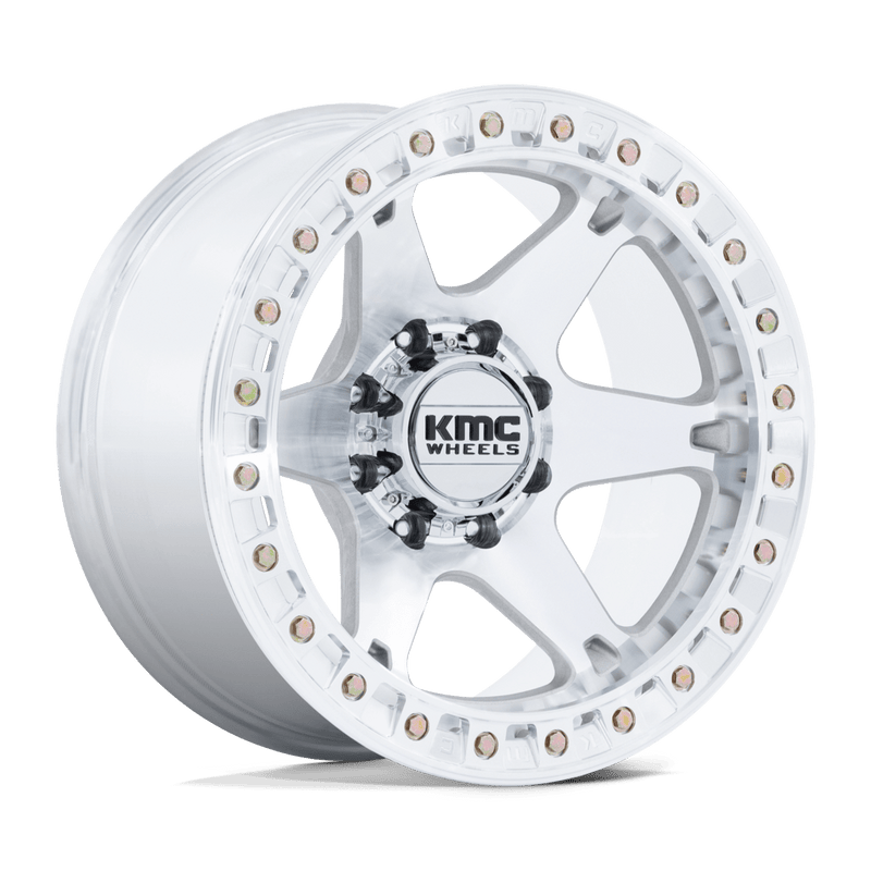 KMC Wheels - KM238 VI BEADLOCK - Chrome - Machined - 20" x 10", -48 Offset, 5x127 (Bolt pattern), 71.50mm HUB